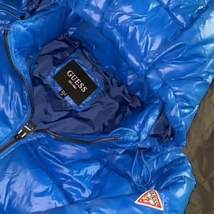 Blue Guess bubble coat size XXL
